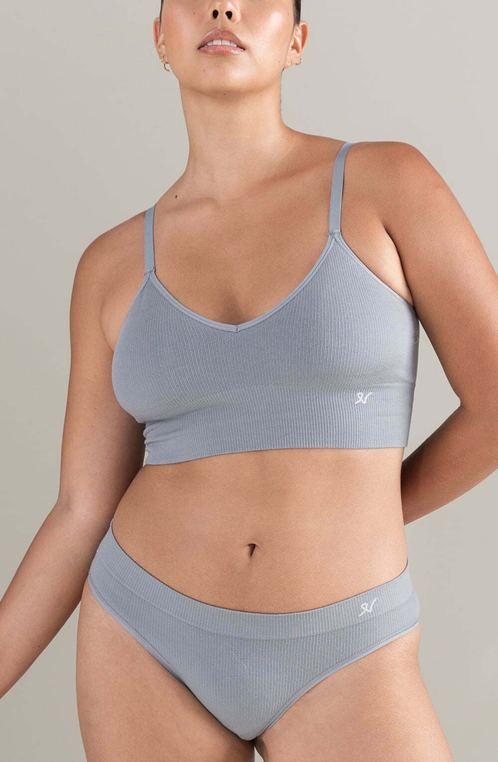 The TENCEL™ Seamless Bralette Storm Grey