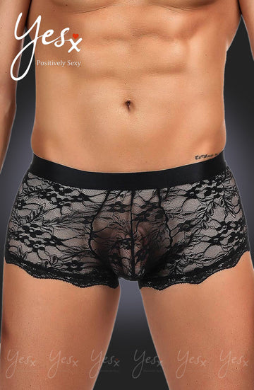 YesX YX975 Men's Boxer Brief Black