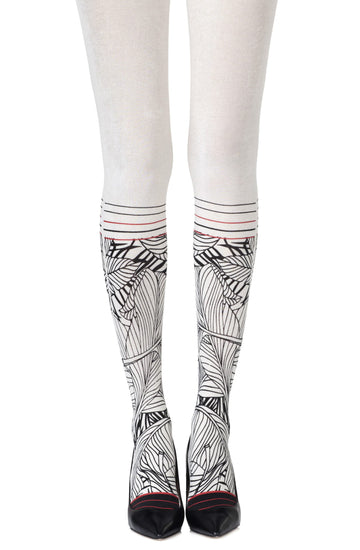 Zohara "Waikiki Nights" Cream Tights