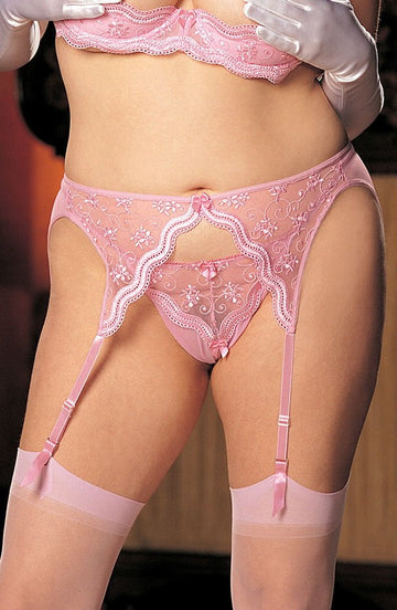 Shirley of Hollywood X622 Pink Garter Belt